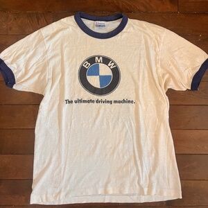 Rare vintage BMW ringer shirt 90s 80s car